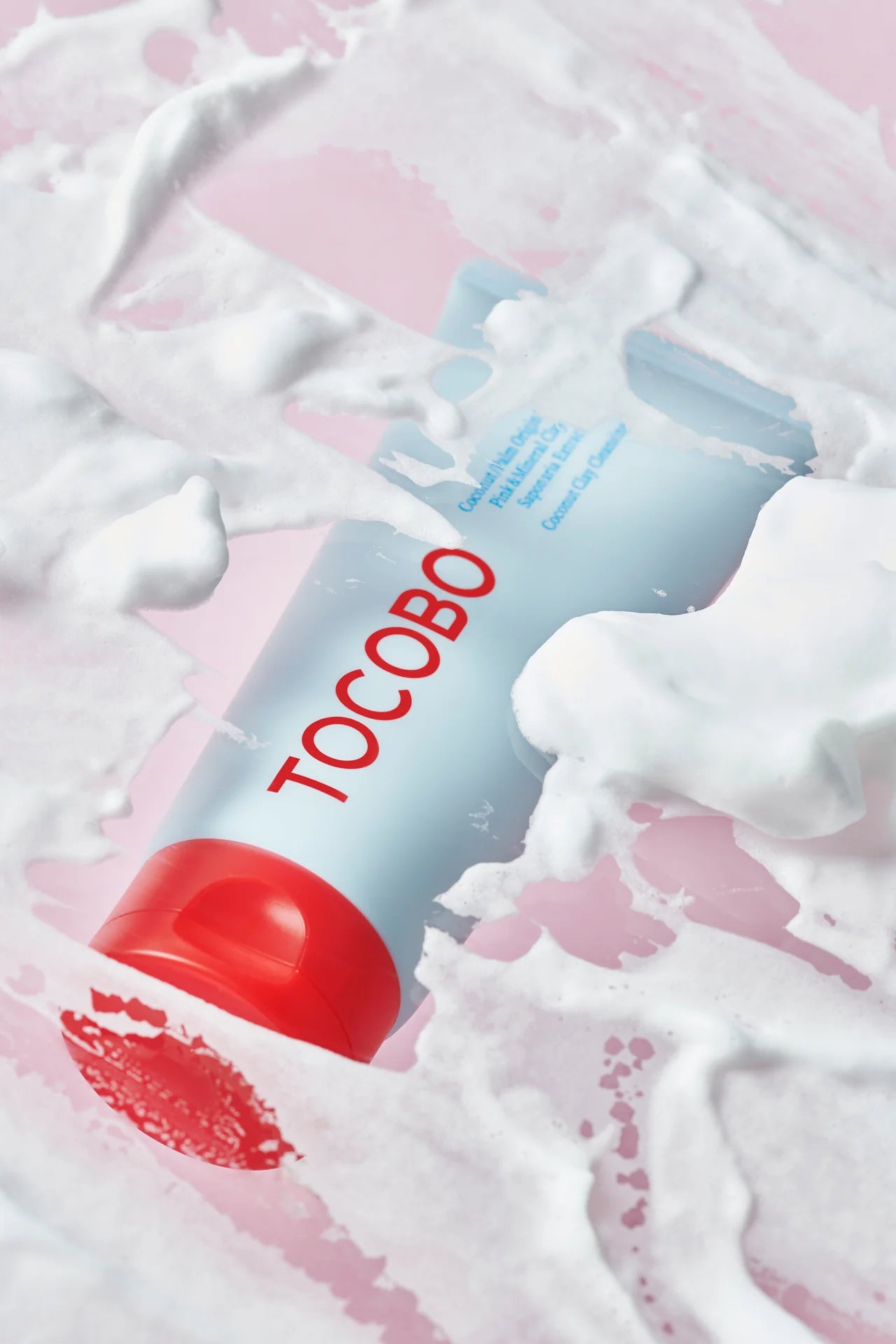Coconut clay cleansing foam