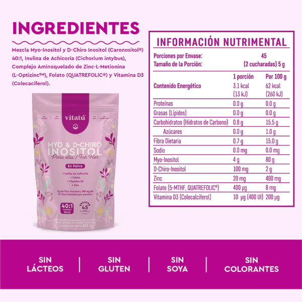 Myo & D-Chiro Inositol 45 días